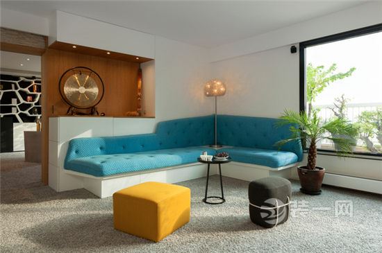 110平米现代风格三居室设计 开放式生活空间